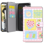 [S2B] Just 4U Minimal Dessert Zipper Diary Case  _ Wallet-type phone bumper for banknotes, coins, and cards,  Full Body Protective Cover,  Galaxy _  Made in Korea